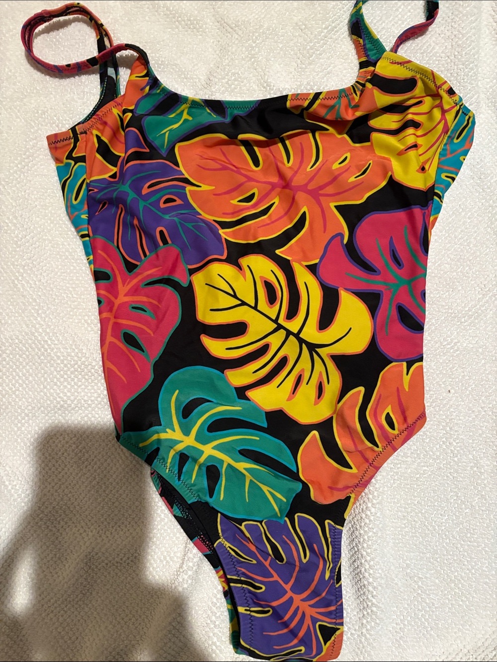 J Crew Tropical Leaf One-Piece Swimsuit - Multicolor